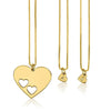 Mother Daughter Heart Necklace