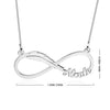 Infinity Feather Name Necklace