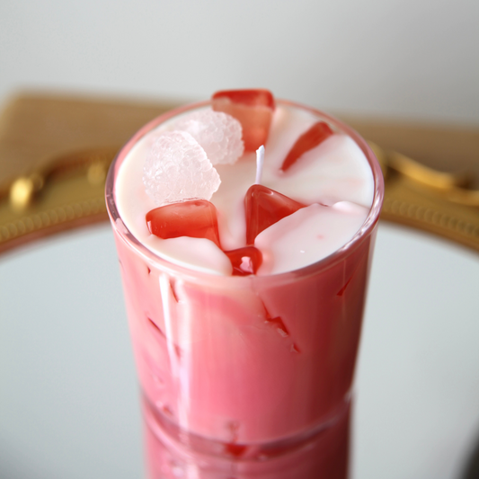 Pink Cocktail Candle