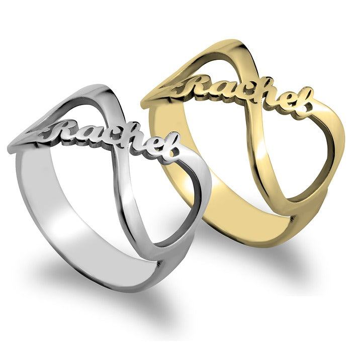 Personalized Infinity Name Ring