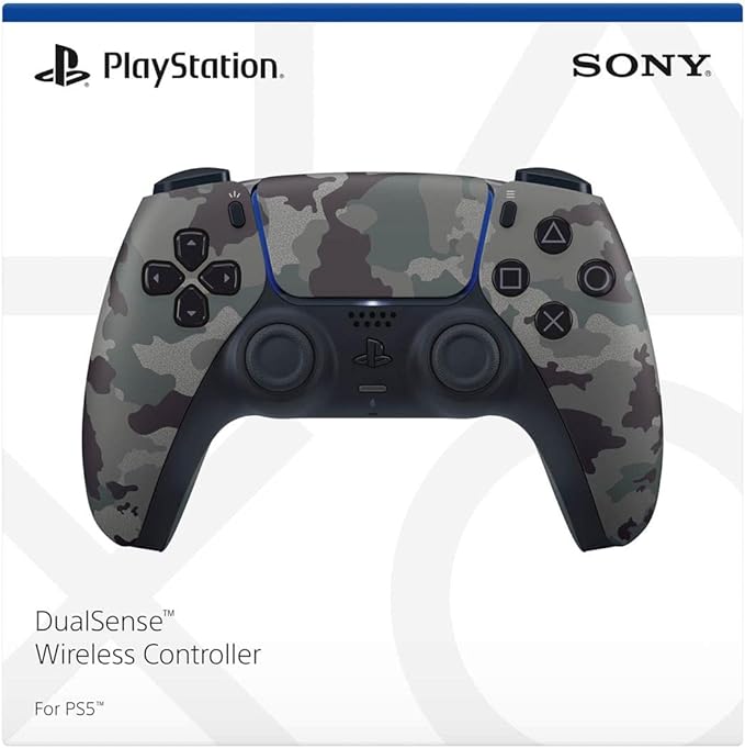 PlayStation PS5 DualSense Wireless Controller - Gray Camouflage