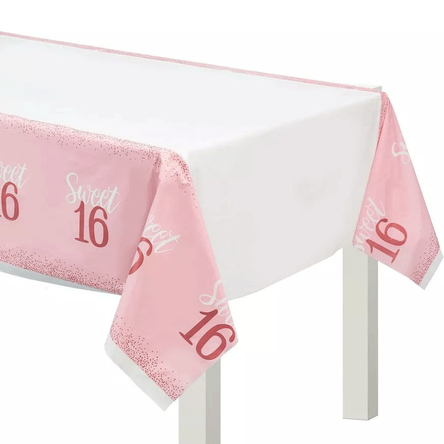 Sixteen Blush Table Cover - Plastic