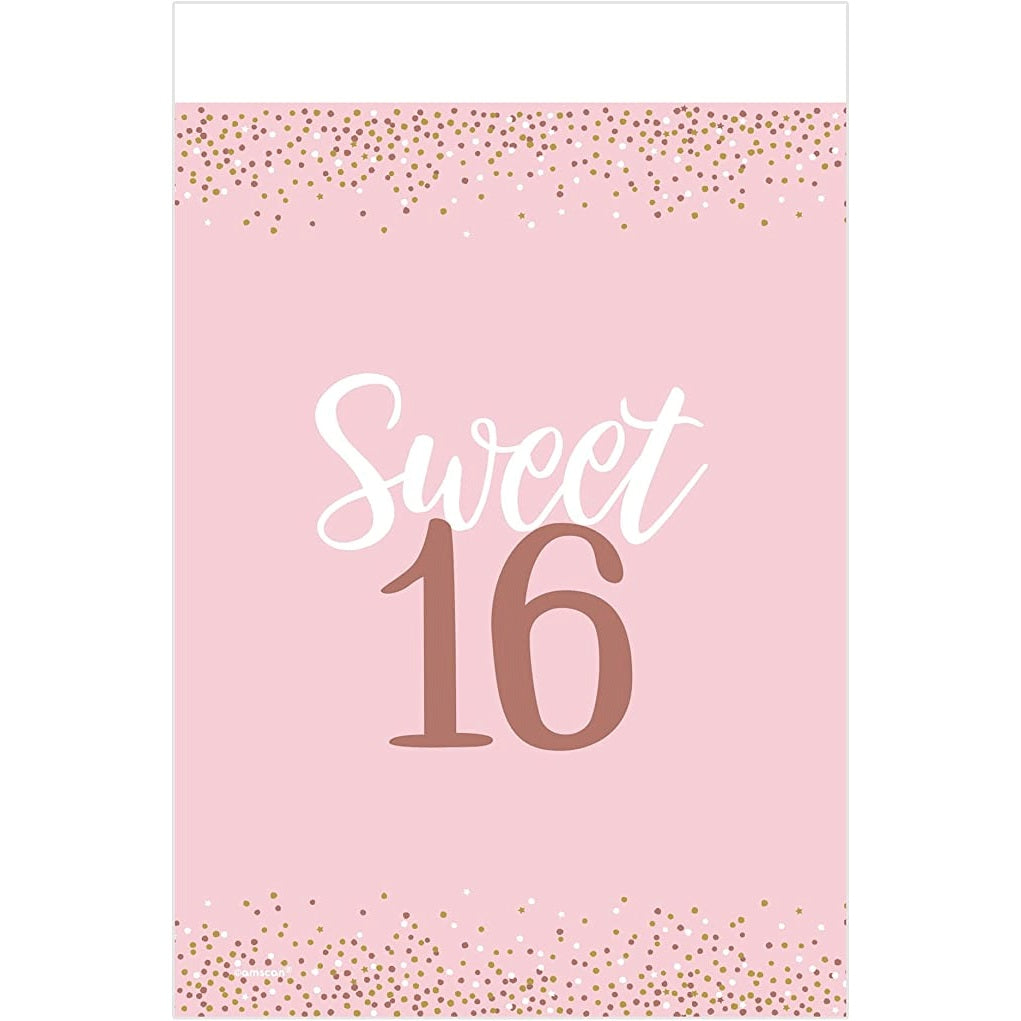 Sixteen Blush Table Cover - Plastic