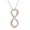 Vertical Two Names Infinity Necklace