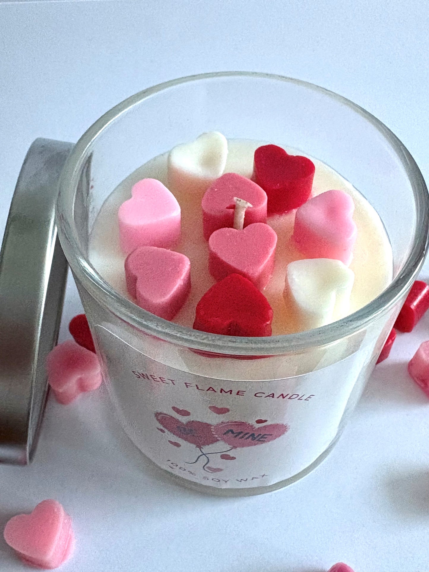 Valentine’s Sweetheart Jar Candle - Scented Aroma of Strawberries