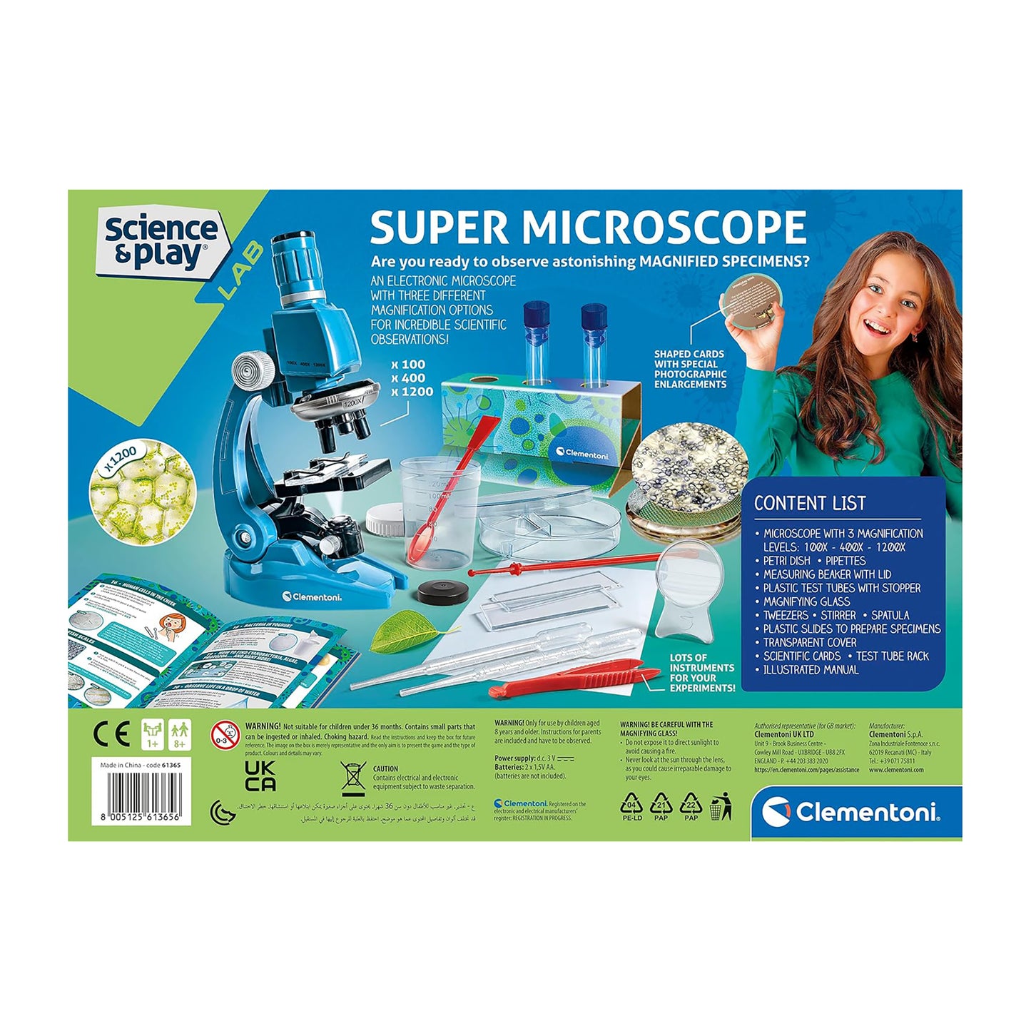 Clementoni Science & Play: Super Microscope 1200x