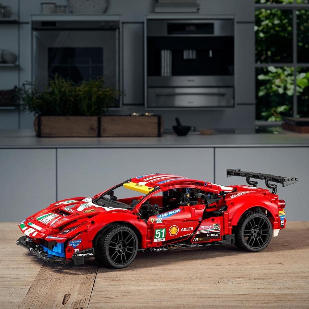 Lego Technic Ferrari 488 Gte Af Corse #51 Super Sports Car 42125