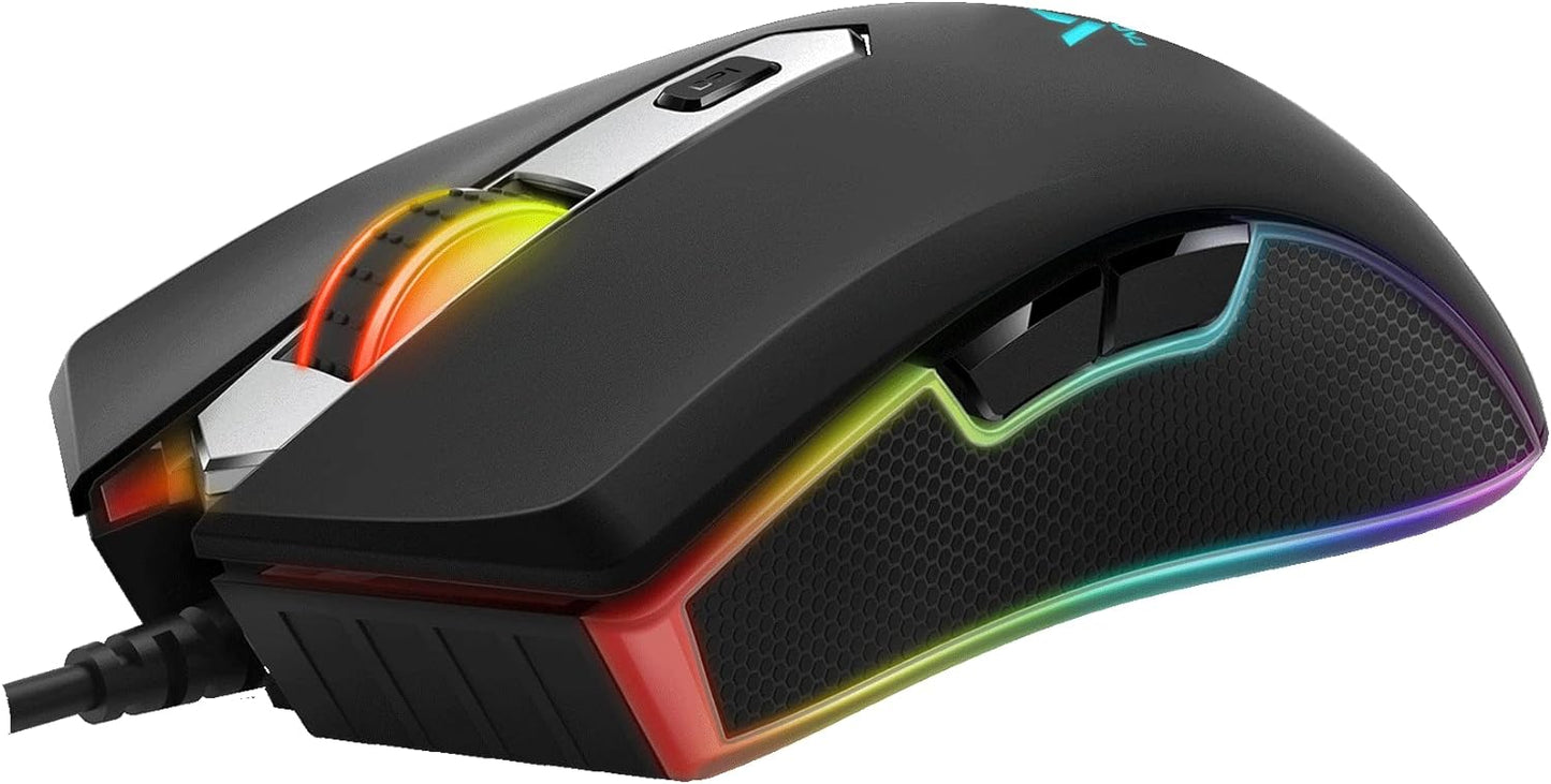 Vpro Gaming Mouse Wired V280 Multi Color Led - Black