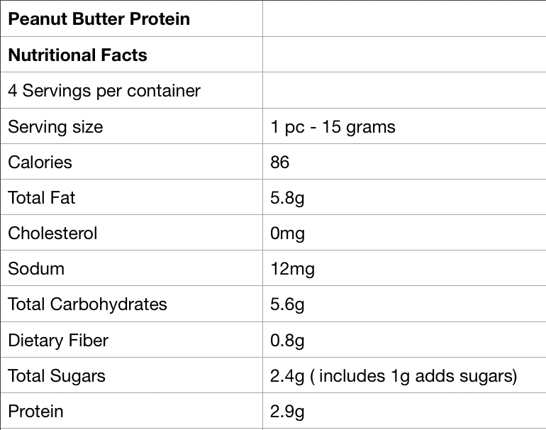 Fade Fit Peanut Butter Snack Packs 60g