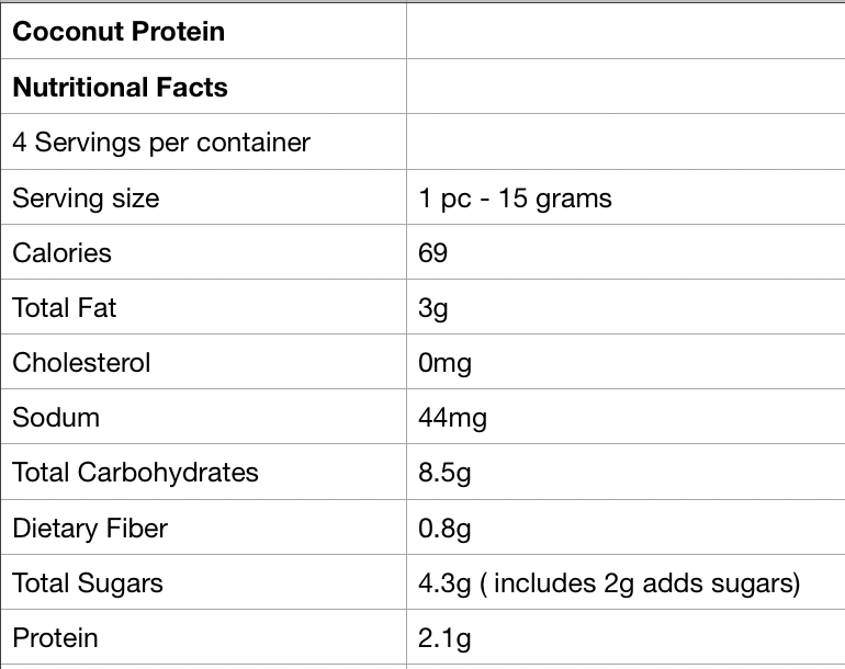 Fade Fit Coconut Snack Pack 60g