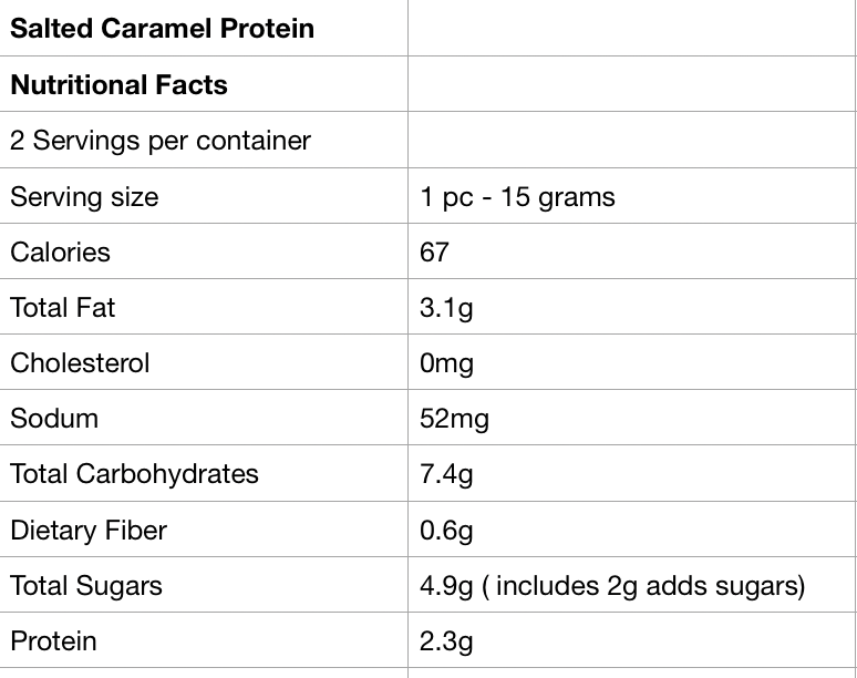 Fade Fit Salted Caramel Snack Pack 60g