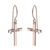 Cross Name Earrings