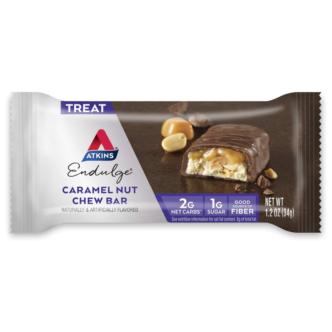 Caramel Nut Chew Bar (Pack of 5 Bars)