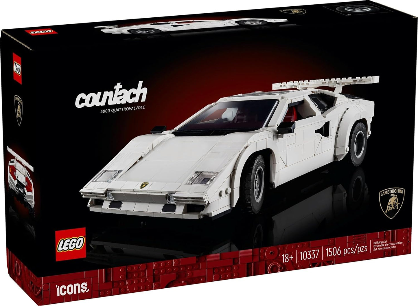 LEGO® Icons Lamborghini Countach 5000 Quattrovalvole 10337