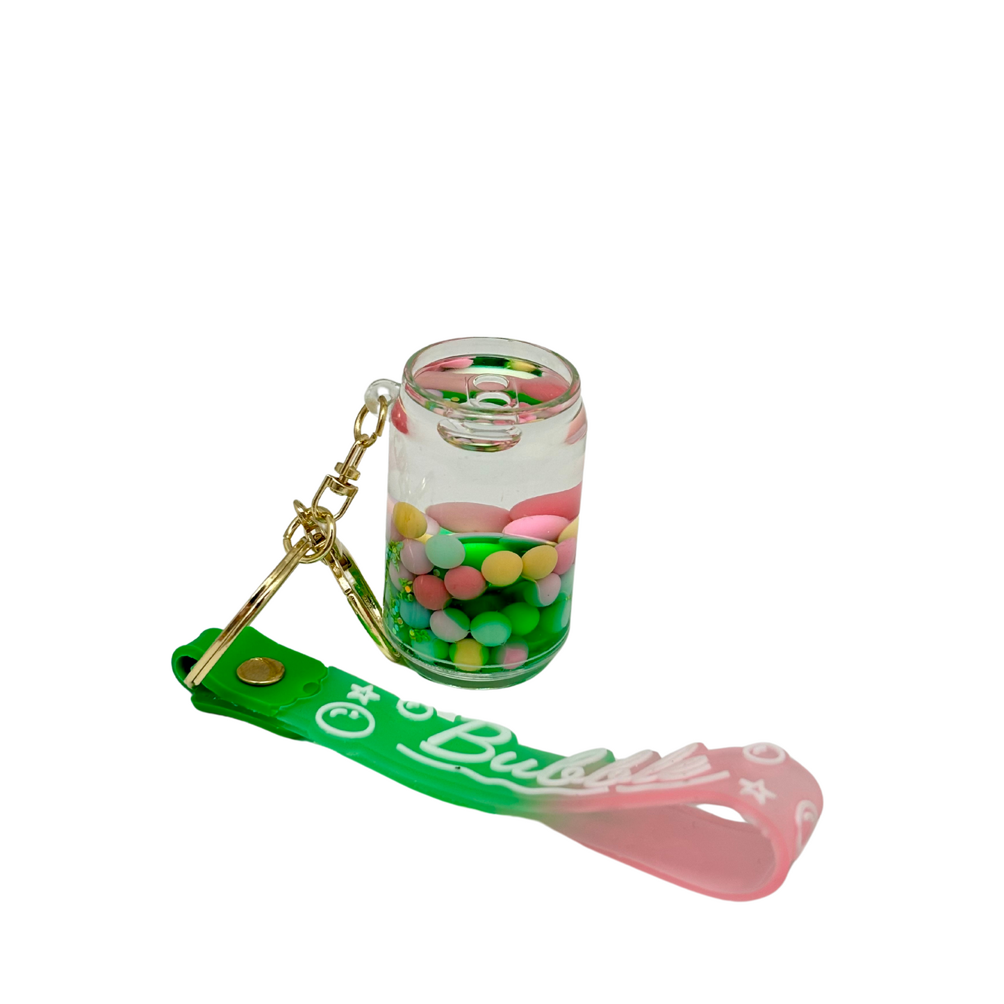 Funky Can Bubble Key Chain - Green