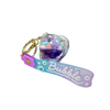 Space Ship Bubble Key Chain - Purple