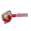 Alarm Clock Bubble Key Chain - Red