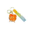 Alarm Clock Bubble Key Chain - Orange