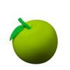 Fruity Squishy Toy - Green Apple