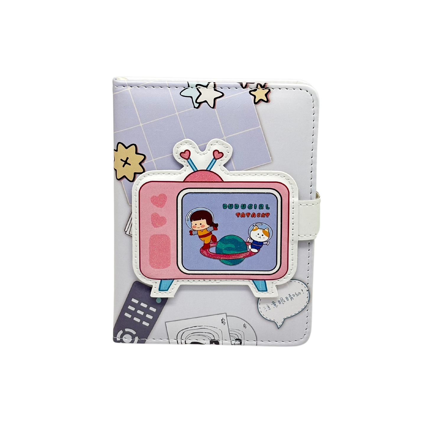 Kawaii Cute TV Theme Notebook with Magnetic Flap