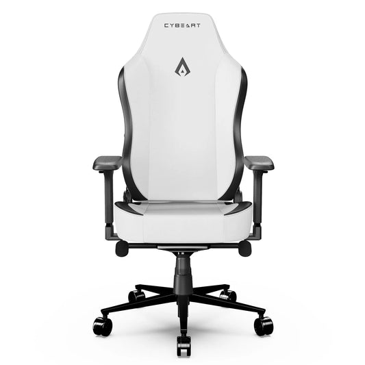 Cybeart Apex Series ARCTIC PU Leather Gaming Chair - White - Front