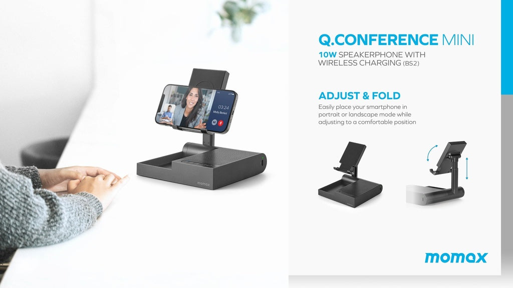 Q.Conference Mini Speakerphone with  Wireless Charging