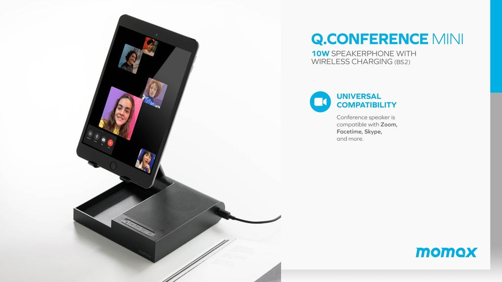 Q.Conference Mini Speakerphone with  Wireless Charging