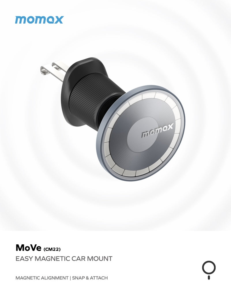 Move Easy Magnetic Car Mount - Space Grey