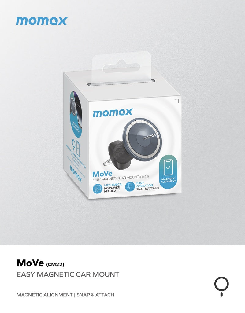 Move Easy Magnetic Car Mount - Space Grey