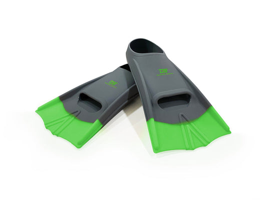 Dawson Sports Speed Fins Gray/Green - UK 7-9