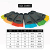 Dawson Sports Speed Fins - Size Chart