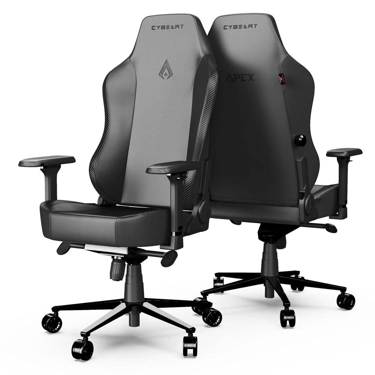 Cybeart Apex Series Ghost Edition PU Leather Gaming Chair - Black