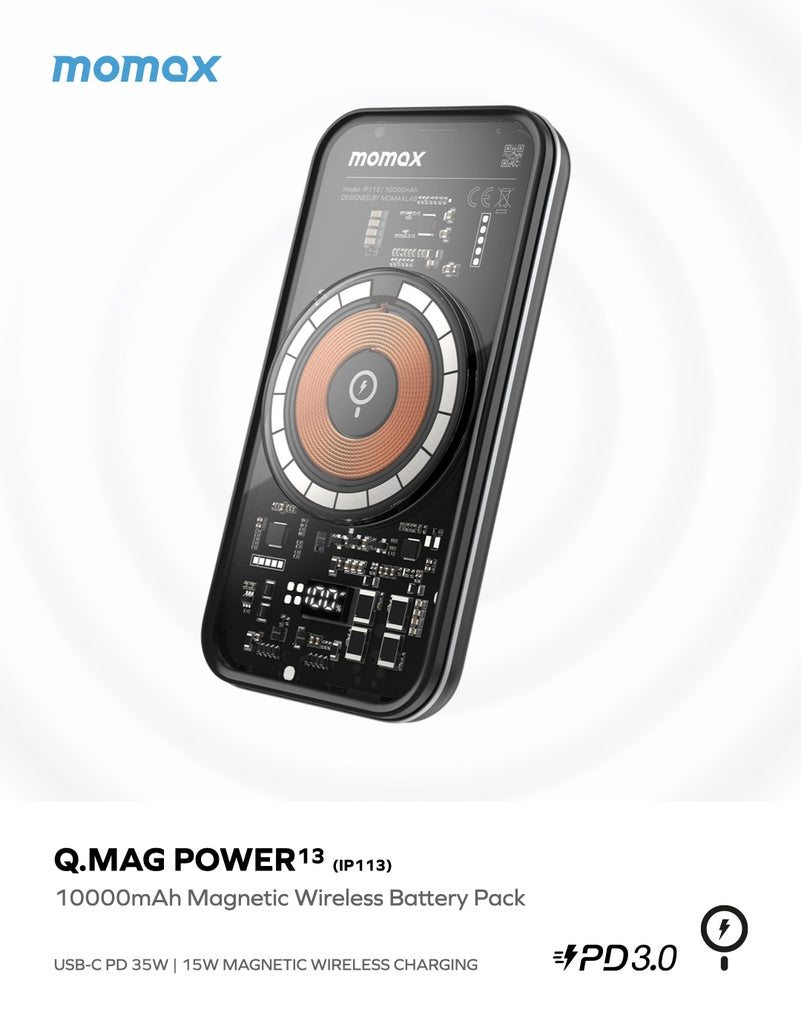 Q.Mag Power 13 10000mAh Magnetic Wireless Power Bank