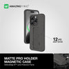 Matte Pro MagSafe Drop Proof Case for iPhone 15 Pro Max 6.7 - Black