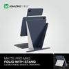 في Matte Pro Mag Folio مع حامل لجهاز iPad Pro 12.9 2024 - أزرق