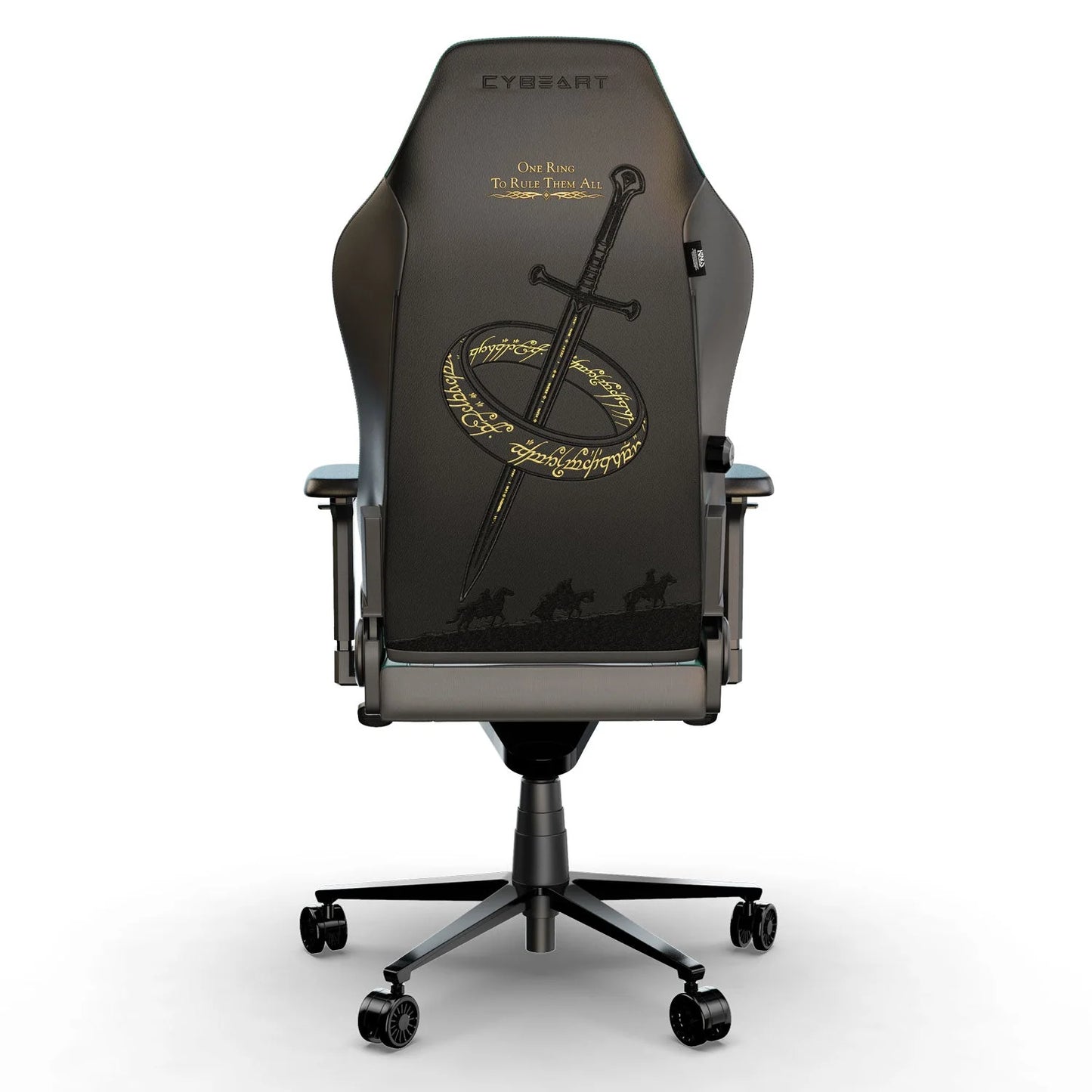 Cybeart Apex Series Lord Of The Rings PU Leather Gaming Chair - Green/Black - Back