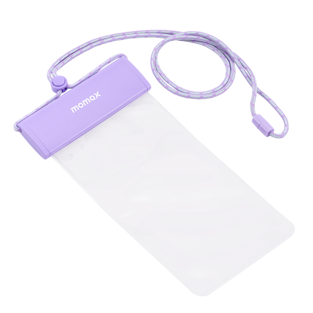 Waterproof Pouch Universal with Neck Strap - Purple