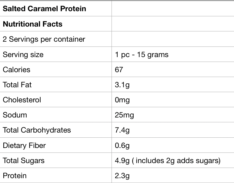 Fade Fit Salted Caramel Snack Pack 30g