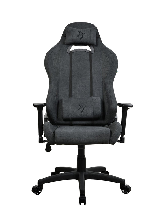 Arozzi Torretta Soft Fabric Ergonomic Gaming Chair - Dark Grey