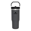 The IceFlow™ Flip Straw Tumbler 0.89L / 30 OZ Charcoal