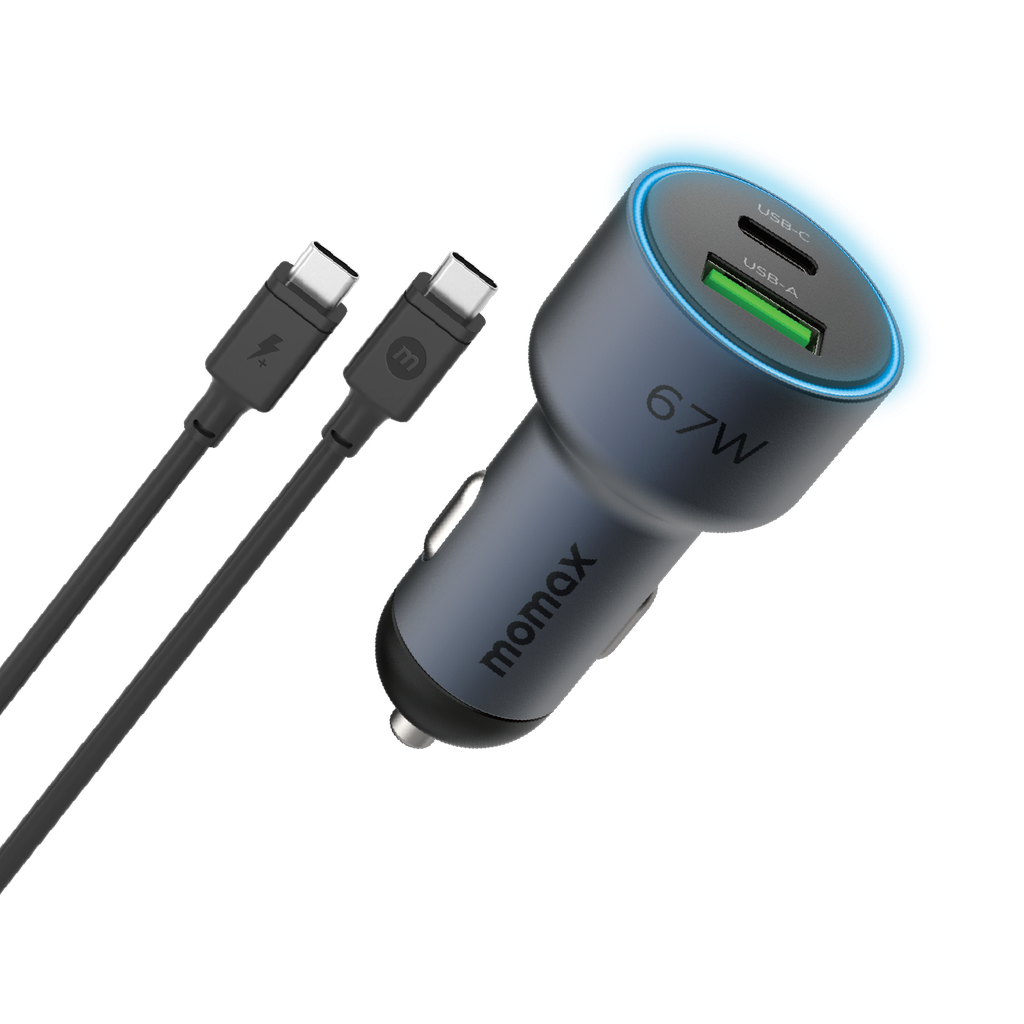 Move 67w Dual Port Car Charger with 1m 100w C To C Cable