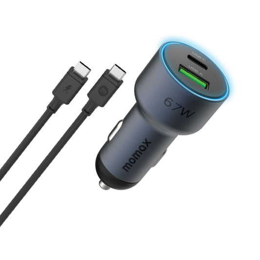 Move 67w Dual Port Car Charger with 1m 100w C To C Cable