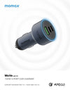 Move 100w Triple Port Car Charger