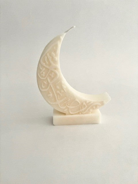 Moon & Star Pillar Candle Set – Perfect for Ramadan Home Décor