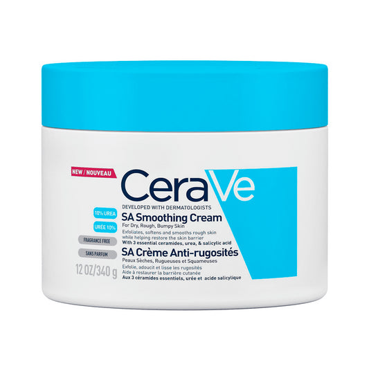 CeraVe SA Smoothing Cream - Body Moisturiser for Smoother Skin 340g/12 OZ