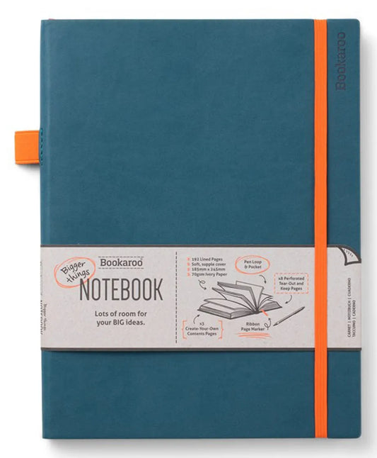 Bookaroo Bigger Things Notebook Journal - Teal