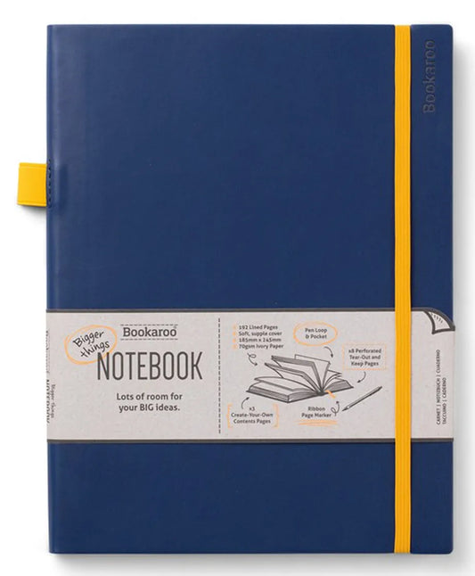 Bookaroo Bigger Things Notebook Journal - Navy