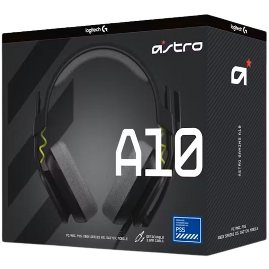 Logitech Astro A10 Gen 2 Wired Gaming Headset – Black