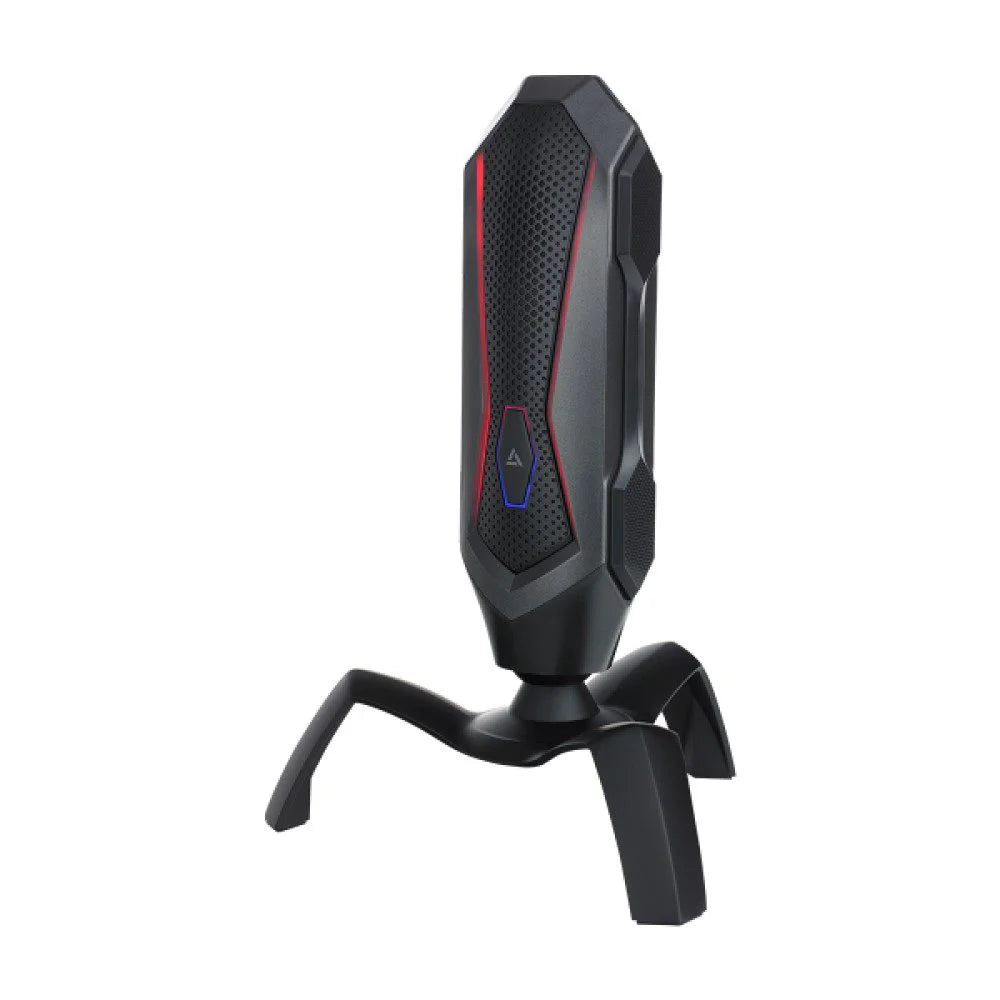 VS300 LED Gaming Microphone with Stand - Black