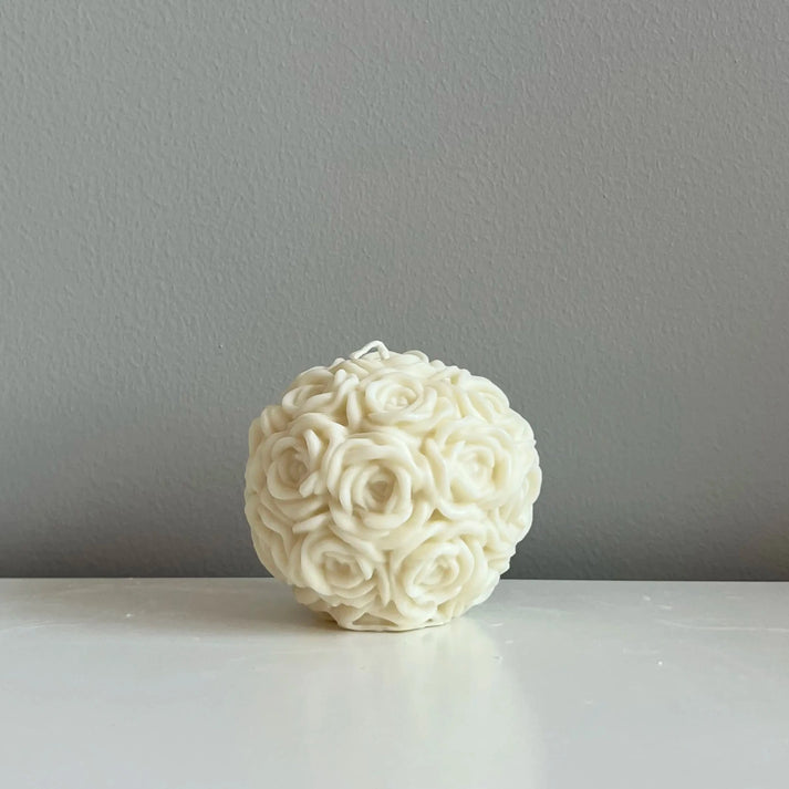 Handmade Rose Ball Candle